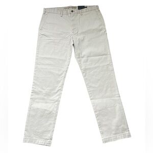 NWT Banana Republic Men's Classic Cream Lived In Chino Slim Pants 38 x 32
